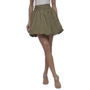 Dkny Womens Pull-On Mini Bubble Skirt, Green